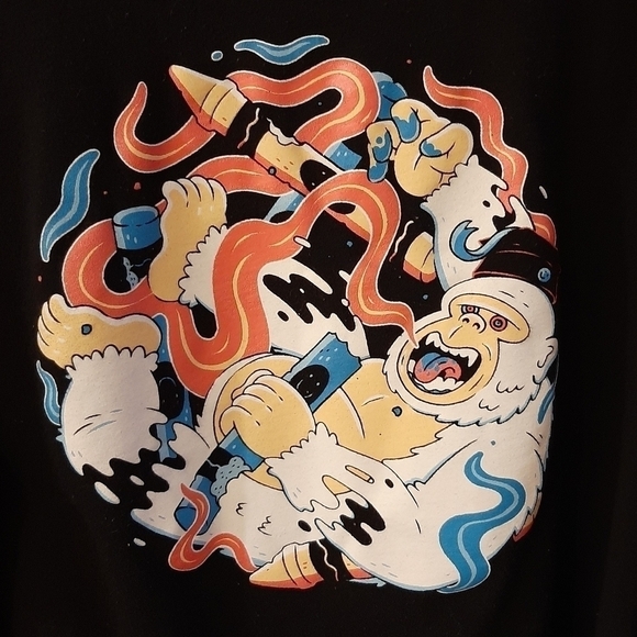 Degen Ape Academy Graphic Tee Shirt Size Large Black Blockchain - Picture 1 of 7